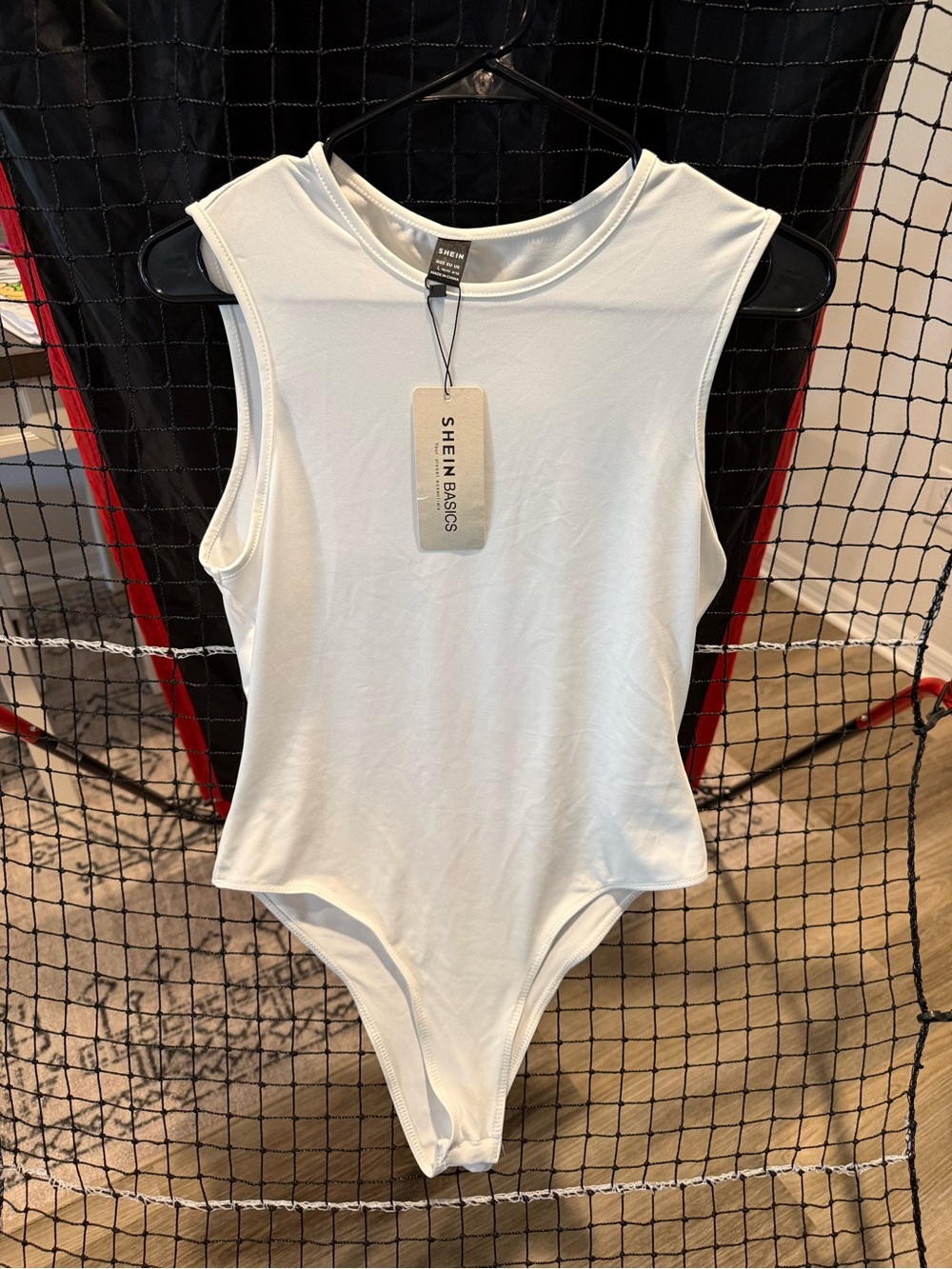SHEIN White Sleeveless Kids One-Piece Bodysuit